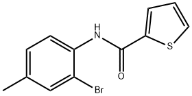 N-(2-bromo-4-methylphenyl)-2-thiophenecarboxamide Struktur