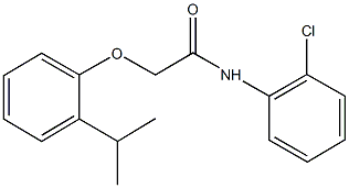 N-(2-chlorophenyl)-2-(2-isopropylphenoxy)acetamide Struktur