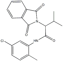 N-(5-chloro-2-methylphenyl)-2-(1,3-dioxo-1,3-dihydro-2H-isoindol-2-yl)-3-methylbutanamide Struktur