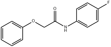 N-(4-fluorophenyl)-2-phenoxyacetamide Struktur