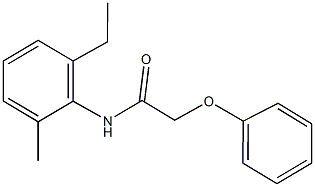 N-(2-ethyl-6-methylphenyl)-2-phenoxyacetamide Struktur