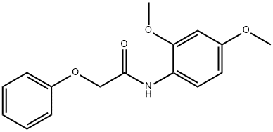 N-(2,4-dimethoxyphenyl)-2-phenoxyacetamide Struktur