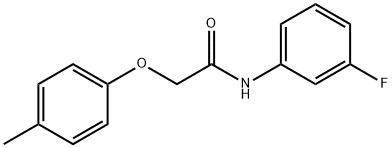 N-(3-fluorophenyl)-2-(4-methylphenoxy)acetamide Struktur