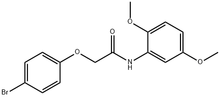 2-(4-bromophenoxy)-N-(2,5-dimethoxyphenyl)acetamide Struktur