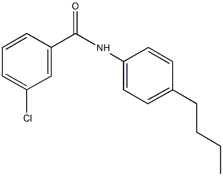 N-(4-butylphenyl)-3-chlorobenzamide Struktur