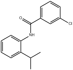 3-chloro-N-(2-isopropylphenyl)benzamide Struktur