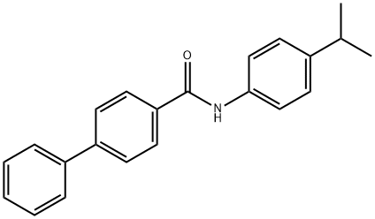 N-[4-(1-methylethyl)phenyl][1,1'-biphenyl]-4-carboxamide Struktur