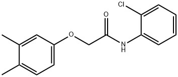 N-(2-chlorophenyl)-2-(3,4-dimethylphenoxy)acetamide Struktur