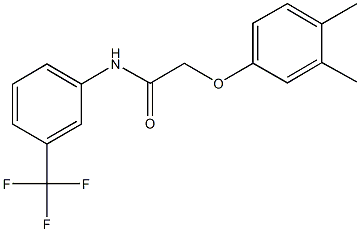 2-(3,4-dimethylphenoxy)-N-[3-(trifluoromethyl)phenyl]acetamide Struktur