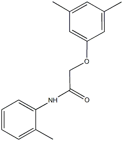 2-(3,5-dimethylphenoxy)-N-(2-methylphenyl)acetamide Struktur