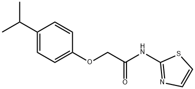 2-(4-isopropylphenoxy)-N-(1,3-thiazol-2-yl)acetamide Struktur