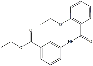 ethyl 3-[(2-ethoxybenzoyl)amino]benzoate Struktur