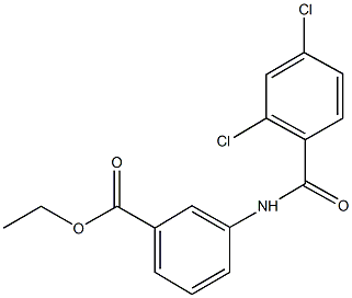 ethyl 3-[(2,4-dichlorobenzoyl)amino]benzoate Struktur