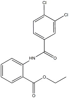 ethyl 2-[(3,4-dichlorobenzoyl)amino]benzoate Struktur