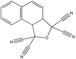 3a,9b-dihydronaphtho[1,2-c]furan-1,1,3,3-tetracarbonitrile Struktur