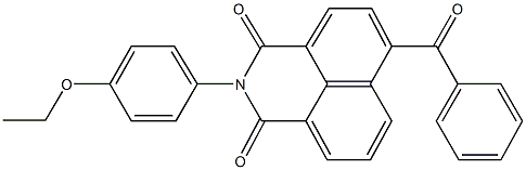 6-benzoyl-2-(4-ethoxyphenyl)-1H-benzo[de]isoquinoline-1,3(2H)-dione Struktur