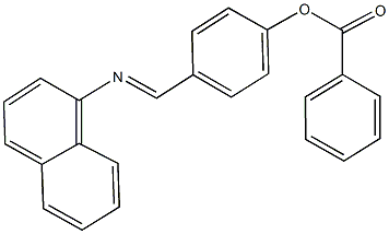 4-[(1-naphthylimino)methyl]phenyl benzoate Struktur