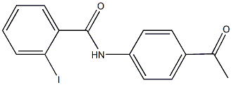 N-(4-acetylphenyl)-2-iodobenzamide Struktur