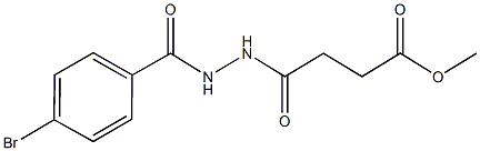 methyl 4-[2-(4-bromobenzoyl)hydrazino]-4-oxobutanoate Struktur