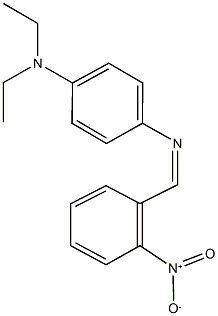 N~1~,N~1~-diethyl-N~4~-(2-nitrobenzylidene)-1,4-benzenediamine Struktur