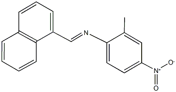 2-methyl-N-(1-naphthylmethylene)-4-nitroaniline Struktur