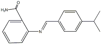 2-[(4-isopropylbenzylidene)amino]benzamide Struktur