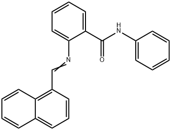 2-[(1-naphthylmethylene)amino]-N-phenylbenzamide Struktur