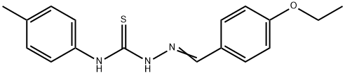 4-ethoxybenzaldehyde N-(4-methylphenyl)thiosemicarbazone Struktur