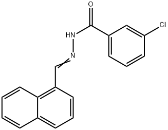 3-chloro-N'-(1-naphthylmethylene)benzohydrazide Struktur