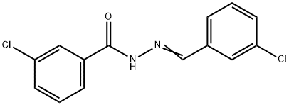 3-chloro-N'-(3-chlorobenzylidene)benzohydrazide Struktur