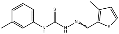 3-methyl-2-thiophenecarbaldehyde N-(3-methylphenyl)thiosemicarbazone Struktur