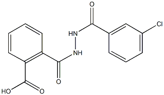 2-{[2-(3-chlorobenzoyl)hydrazino]carbonyl}benzoic acid Struktur