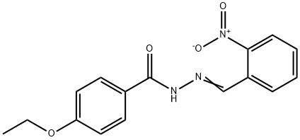 4-ethoxy-N'-{2-nitrobenzylidene}benzohydrazide Struktur