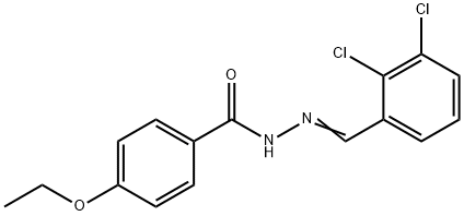 N'-(2,3-dichlorobenzylidene)-4-ethoxybenzohydrazide Struktur