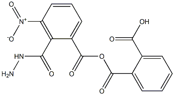 2-[(2-{3-nitrobenzoyl}hydrazino)carbonyl]benzoic acid Struktur