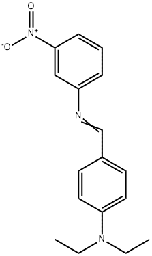 N-[4-(diethylamino)benzylidene]-3-nitroaniline Struktur