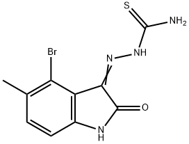 4-bromo-5-methyl-1H-indole-2,3-dione 3-thiosemicarbazone Struktur