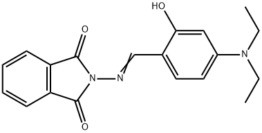 2-{[4-(diethylamino)-2-hydroxybenzylidene]amino}-1H-isoindole-1,3(2H)-dione Struktur