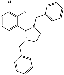 1,3-dibenzyl-2-(2,3-dichlorophenyl)imidazolidine Struktur