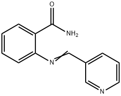 2-[(3-pyridinylmethylene)amino]benzamide Struktur