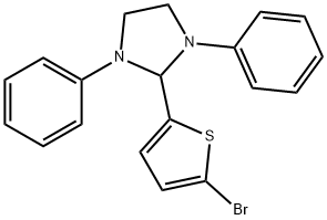 2-(5-bromo-2-thienyl)-1,3-diphenylimidazolidine Struktur