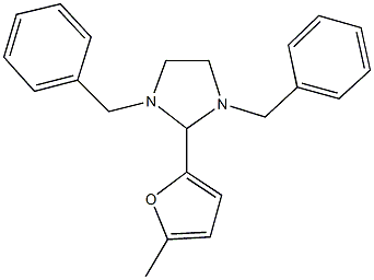 1,3-dibenzyl-2-(5-methyl-2-furyl)imidazolidine Struktur