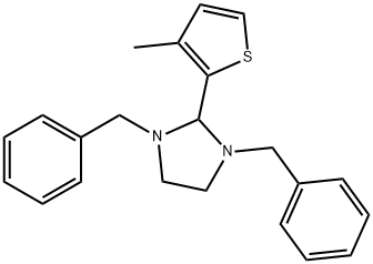 1,3-dibenzyl-2-(3-methyl-2-thienyl)imidazolidine Struktur