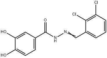 N'-(2,3-dichlorobenzylidene)-3,4-dihydroxybenzohydrazide Struktur