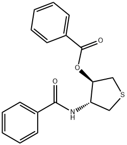 4-(benzoylamino)tetrahydro-3-thienyl benzoate Struktur