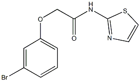 2-(3-bromophenoxy)-N-(1,3-thiazol-2-yl)acetamide Struktur