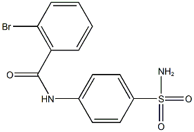 N-[4-(aminosulfonyl)phenyl]-2-bromobenzamide Struktur