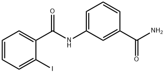 N-[3-(aminocarbonyl)phenyl]-2-iodobenzamide Struktur