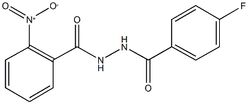 N'-(4-fluorobenzoyl)-2-nitrobenzohydrazide Struktur