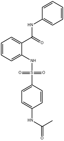 2-({[4-(acetylamino)phenyl]sulfonyl}amino)-N-phenylbenzamide Struktur